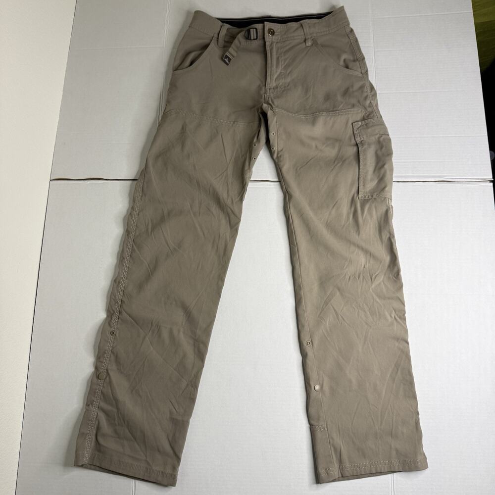 prAna Breathe Cargo Pants Mens 28x32 Khaki Hiking Outdoor Travel